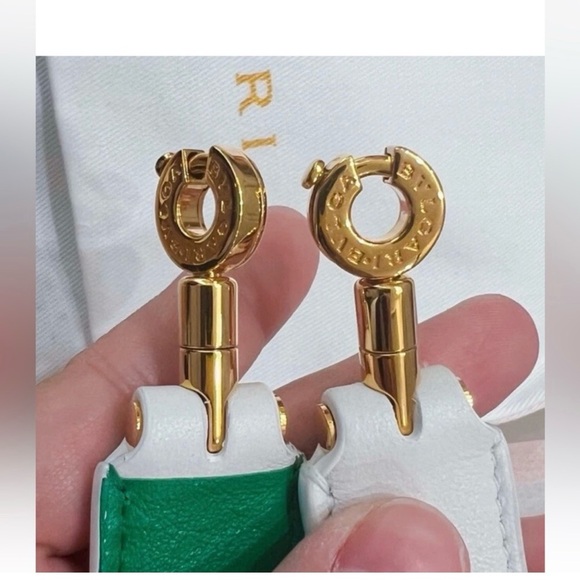 Bulgari Perforated White and Green Mini Bag - Picture 15 of 16